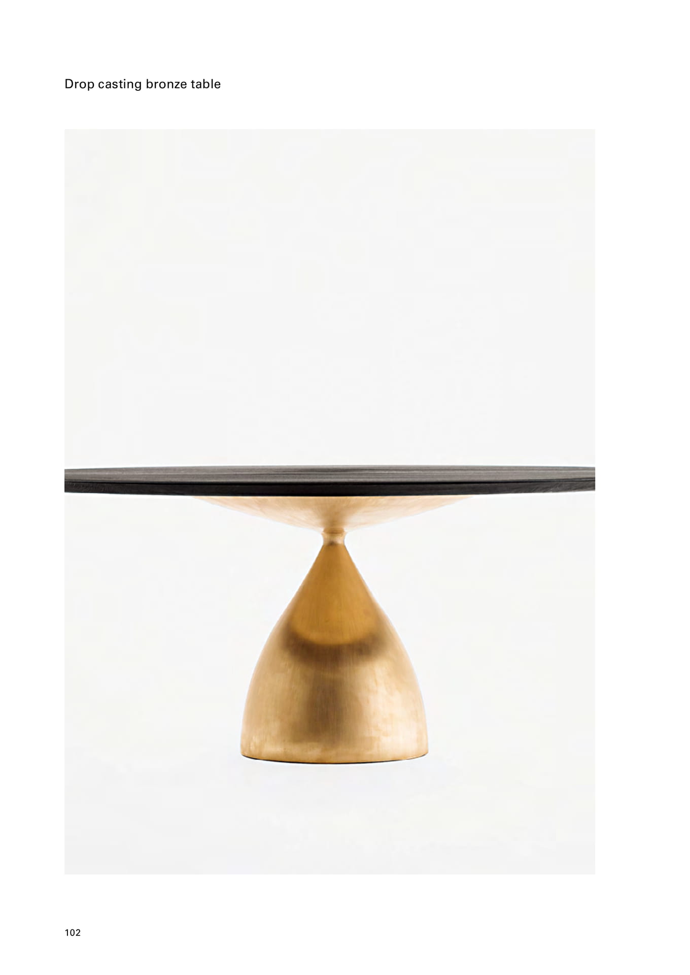 Drop casting bronze table（104ページ目）