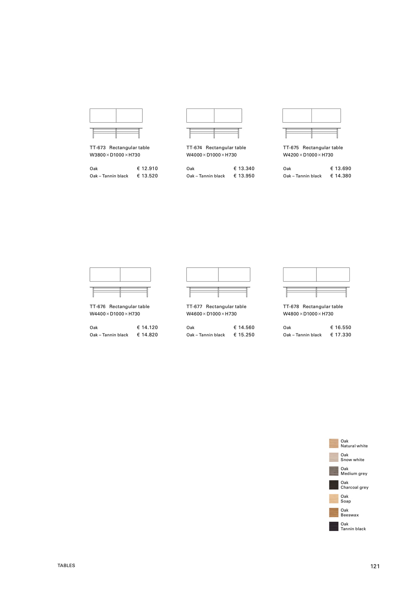 Rectangular table TT-673（123ページ目）