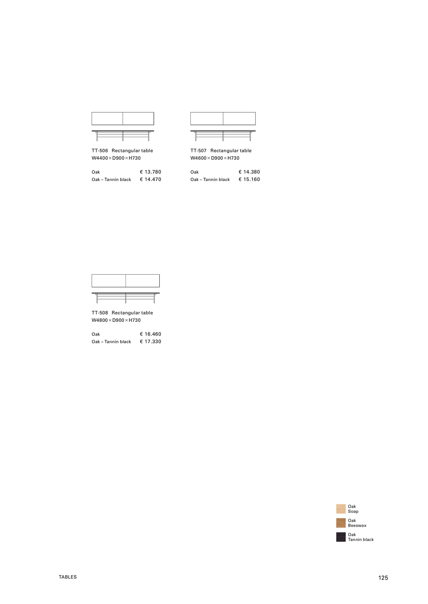 Rectangular table TT-506（127ページ目）