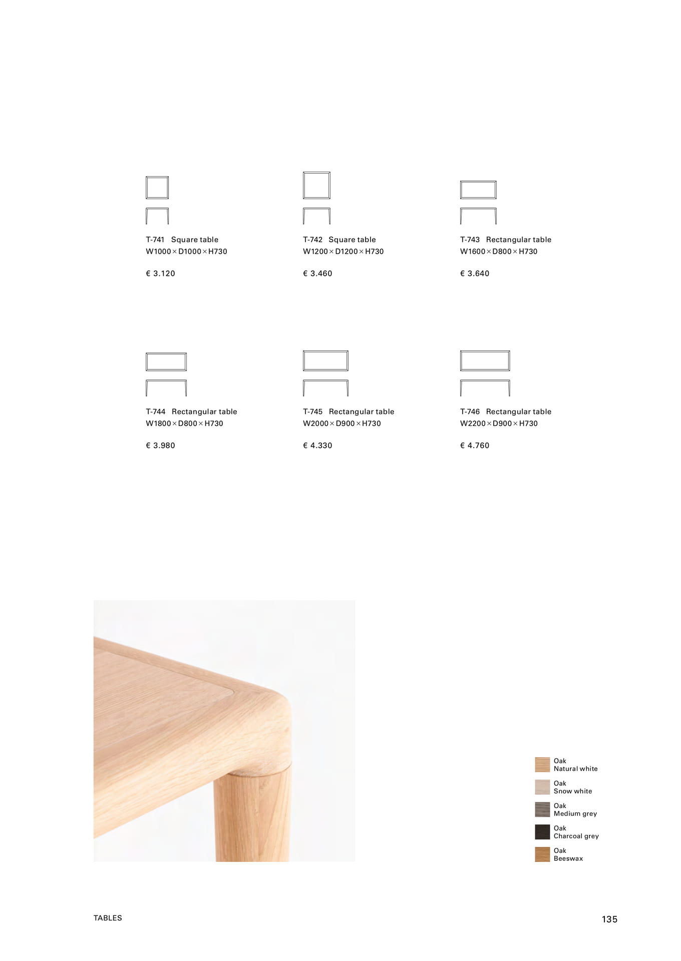 Square table T-741-746（137ページ目）