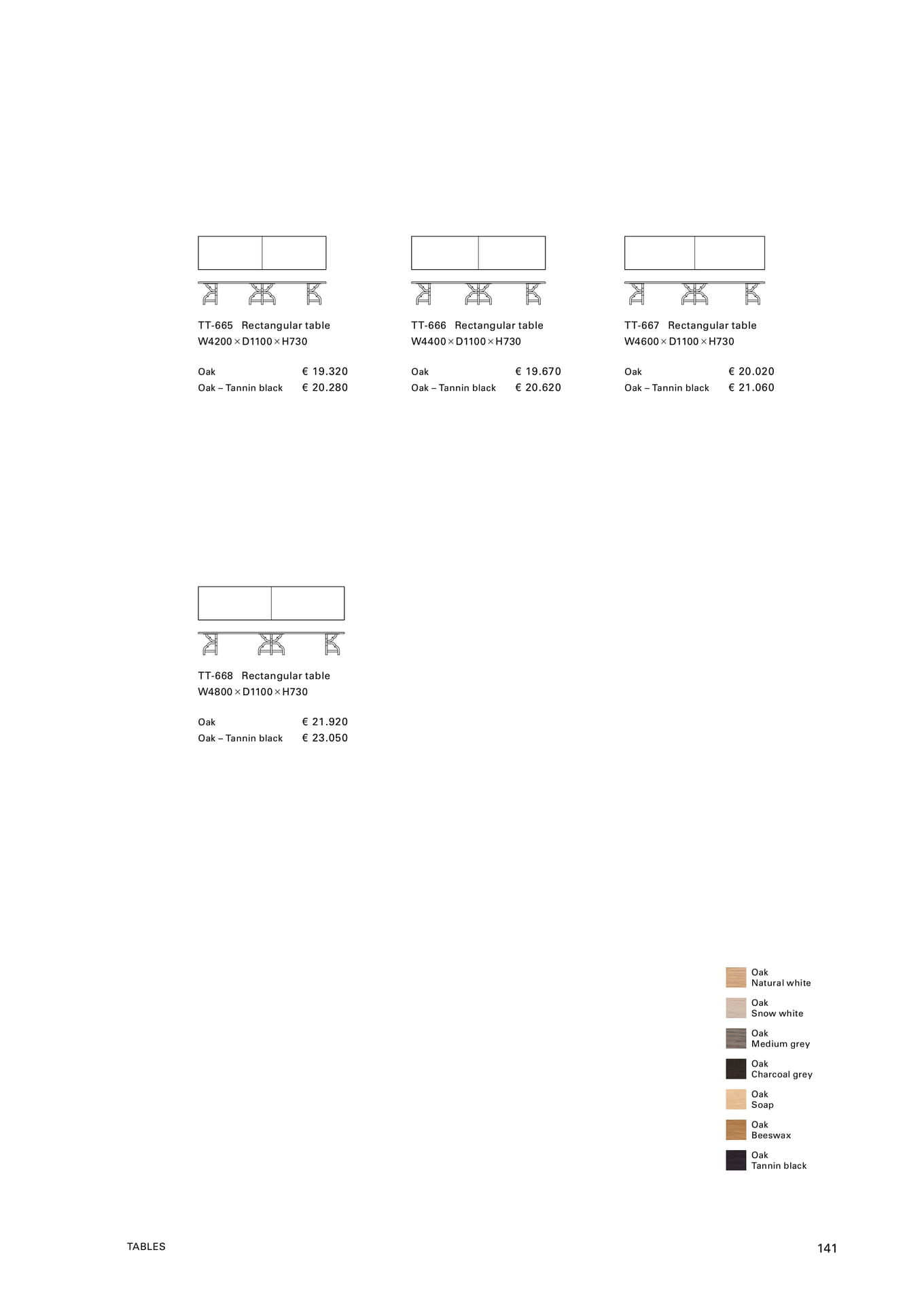 Rectangular table TT-665（143ページ目）