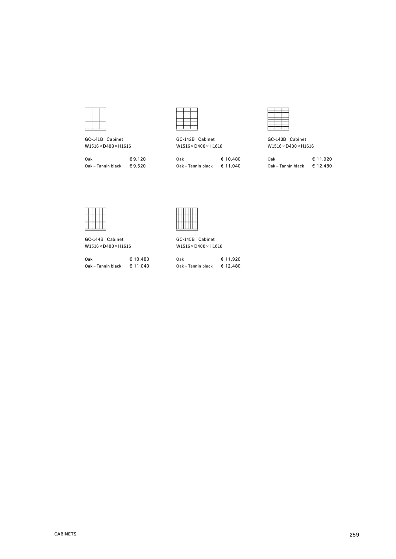 CABINETS（261ページ目）