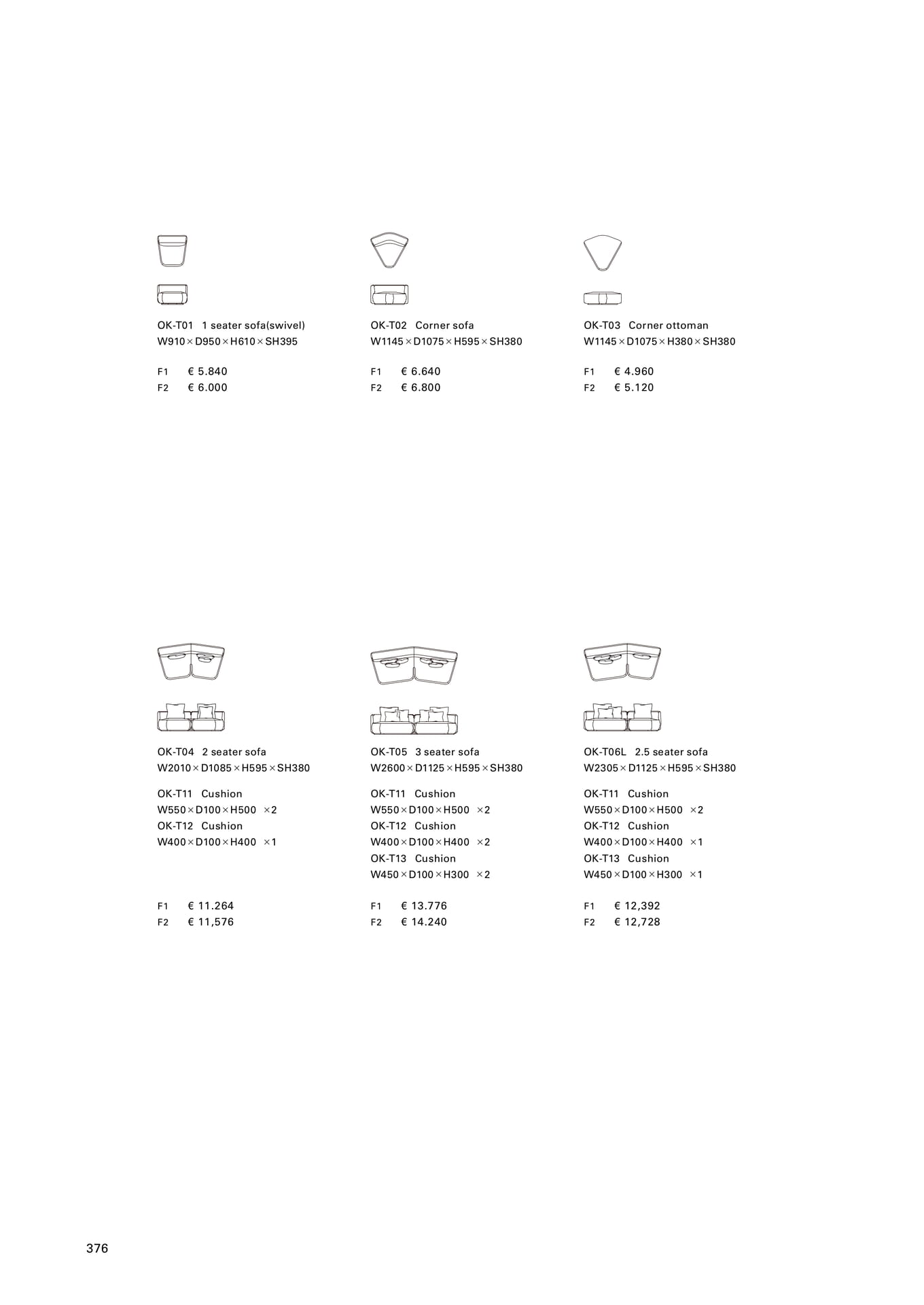 OK-T01 - OK-T06 Sofa（378ページ目）