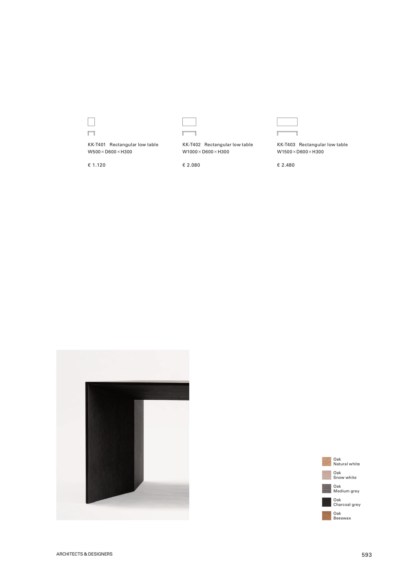 Rectangular low table(595ページ目)