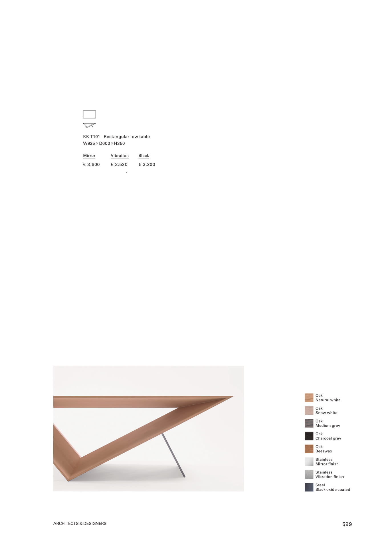 Rectangular low table(601ページ目)