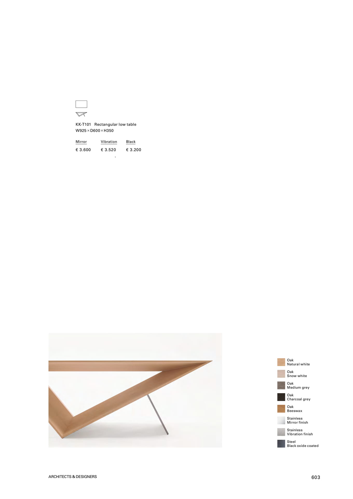 Rectangular Low Table（605ページ目）