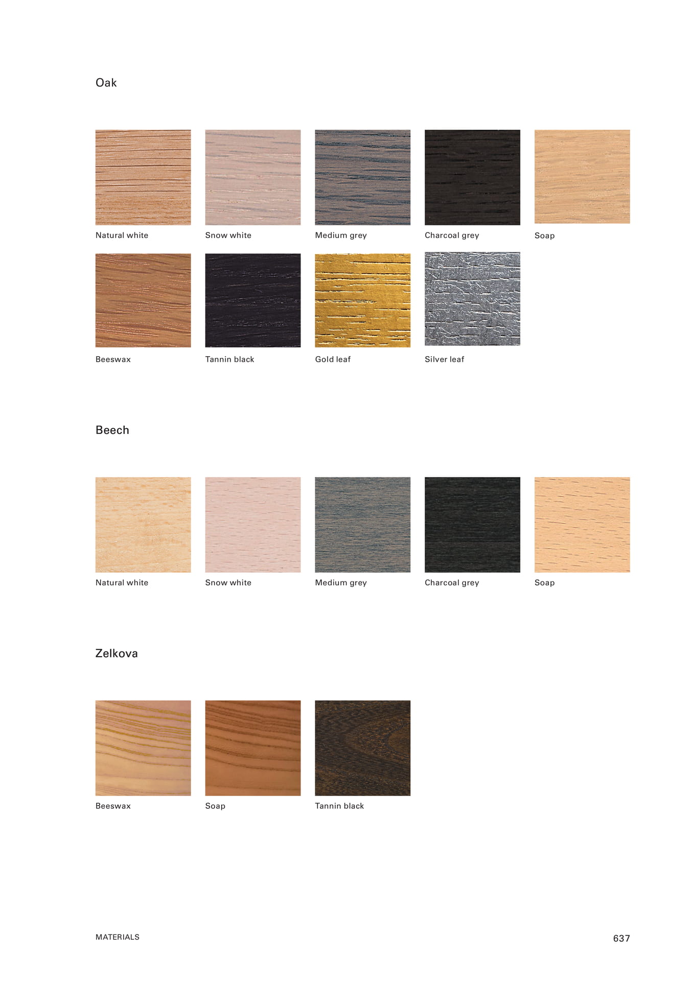 Oak and Beech finishes(639ページ目)