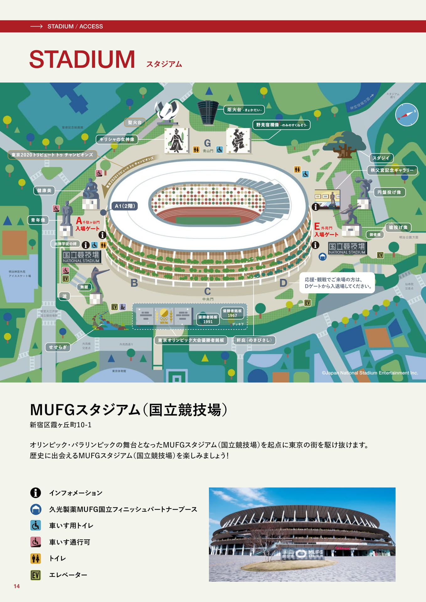 MUFGスタジアム(国立競技場)紹介(14ページ目)