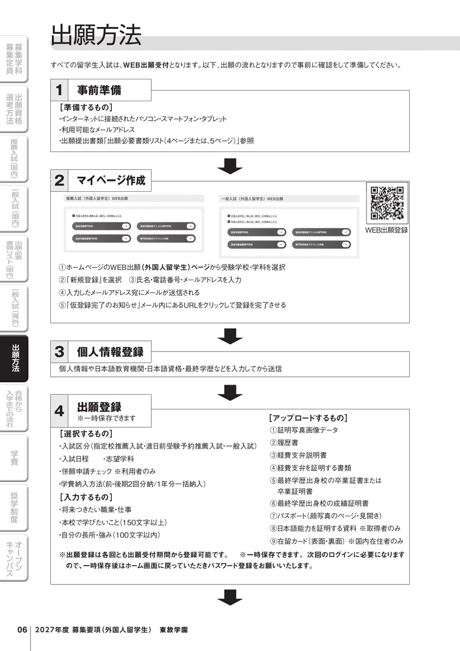出願方法（8ページ目）