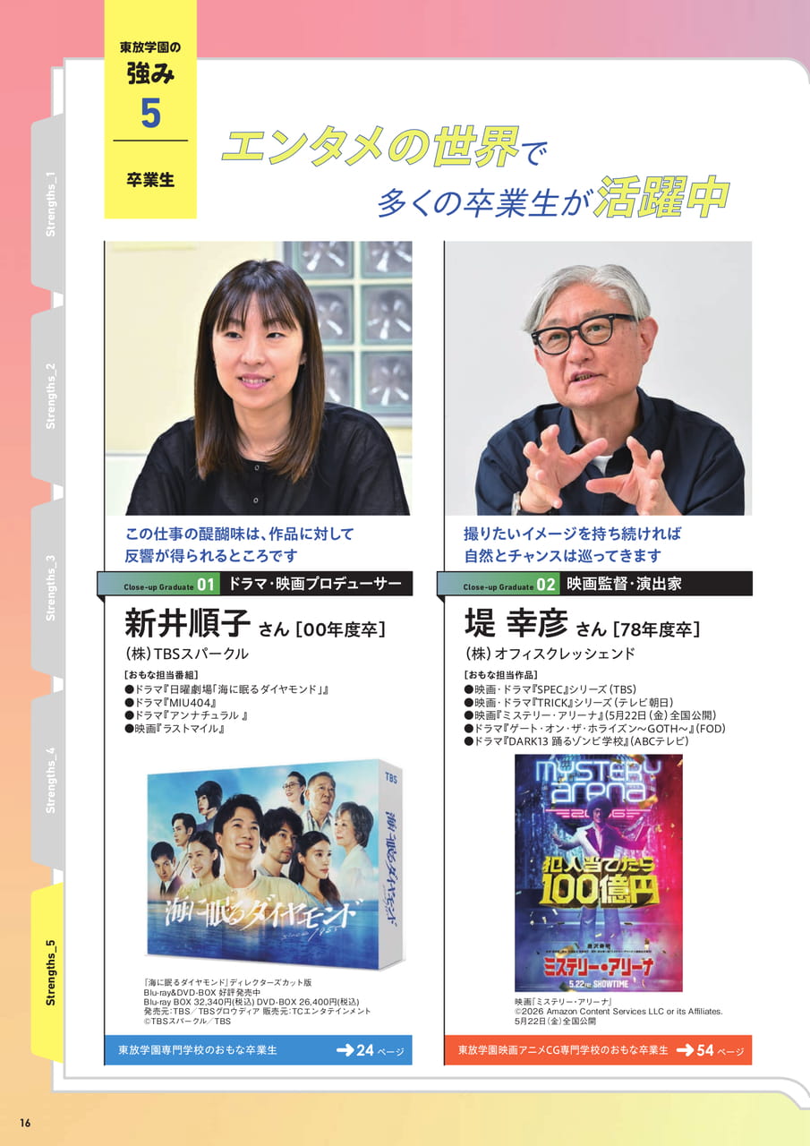 東放学園の強み5　卒業生（18ページ目）