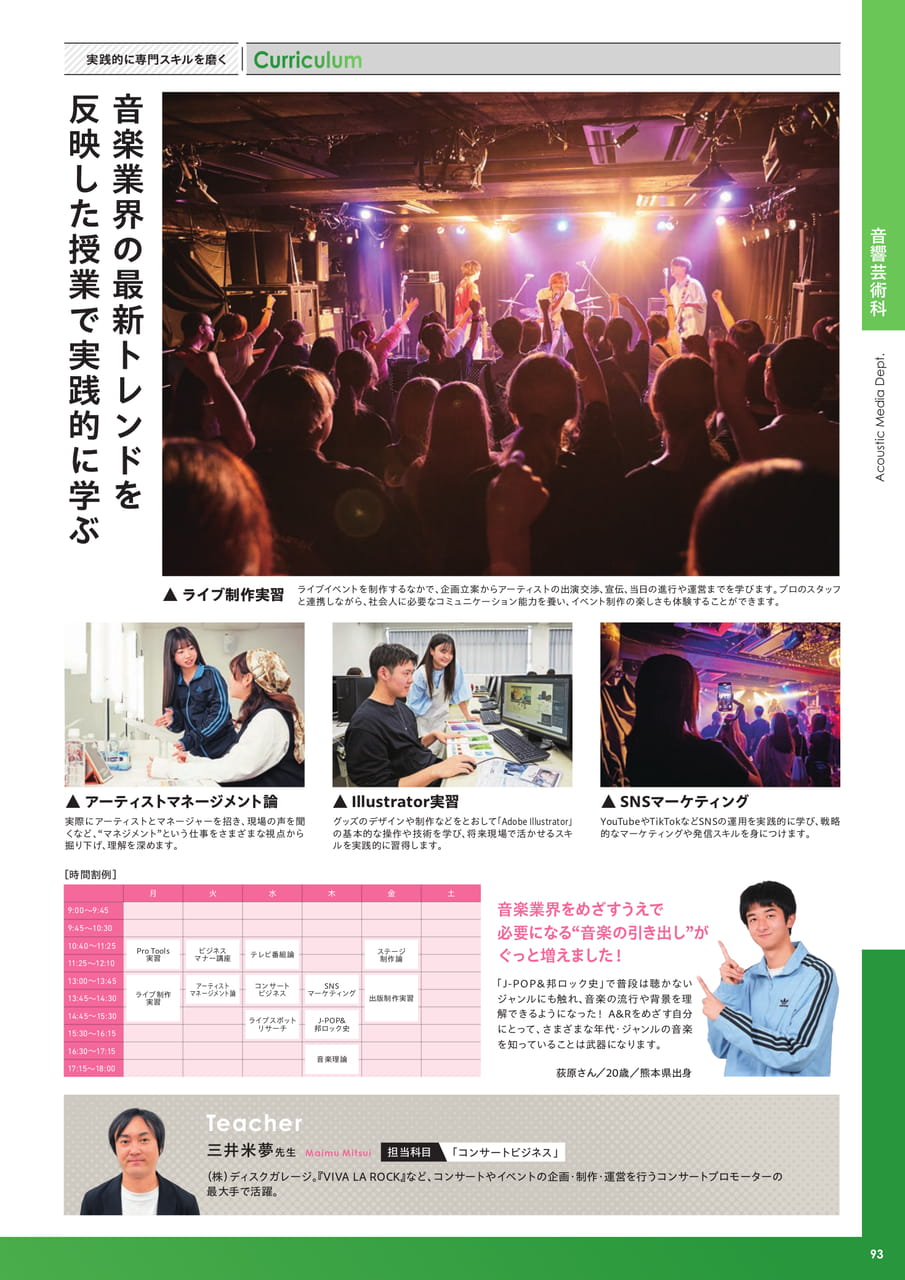 音響芸術科（95ページ目）