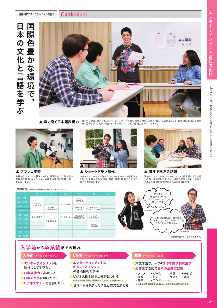 エンターテインメント言語文化科（131ページ目）
