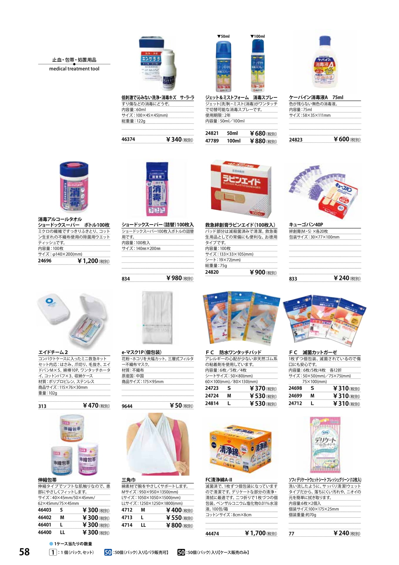 止血・包帯・処置用品(60ページ目)
