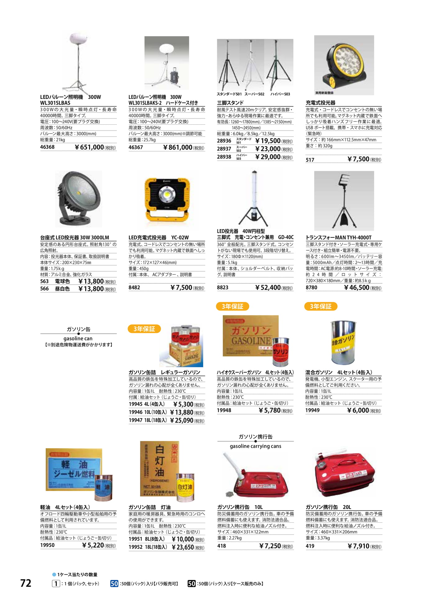 照明機・投光器(74ページ目)
