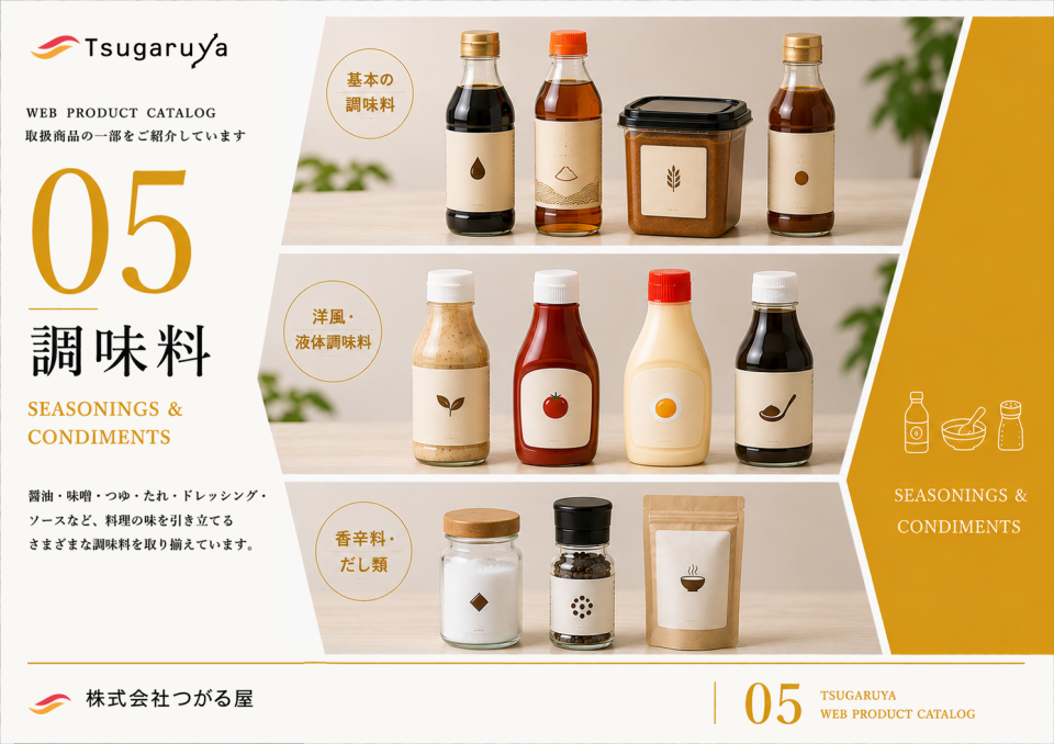 Tsugaruya WEB PRODUCT CATALOG（1ページ目）