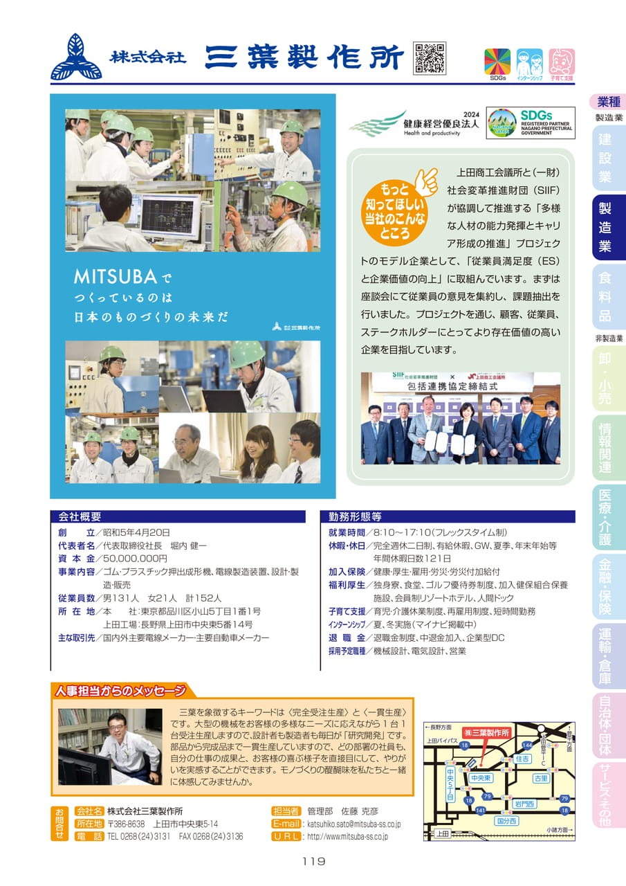 株式会社三葉製作所（121ページ目）