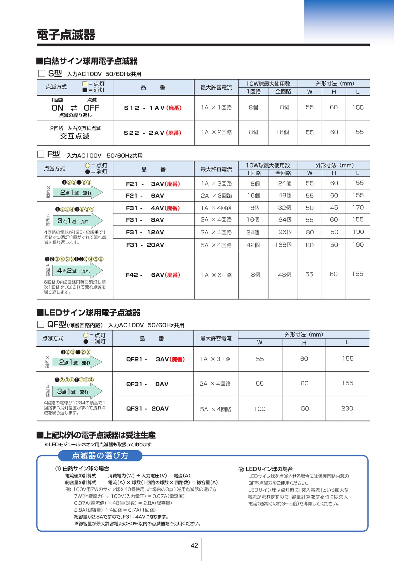 P42 電子点滅器（43ページ目）
