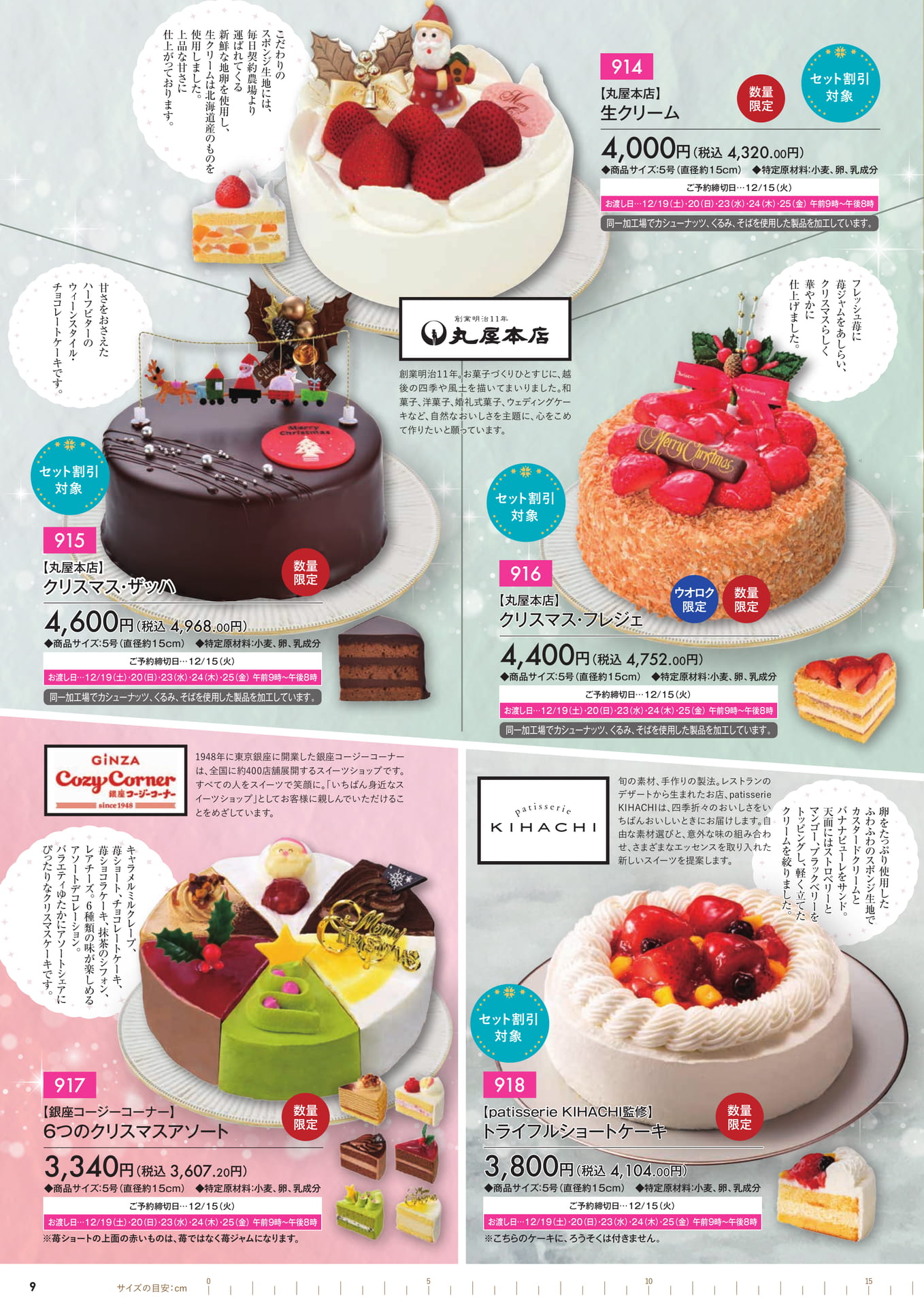 バラエティ豊かなクリスマスケーキ（10ページ目）