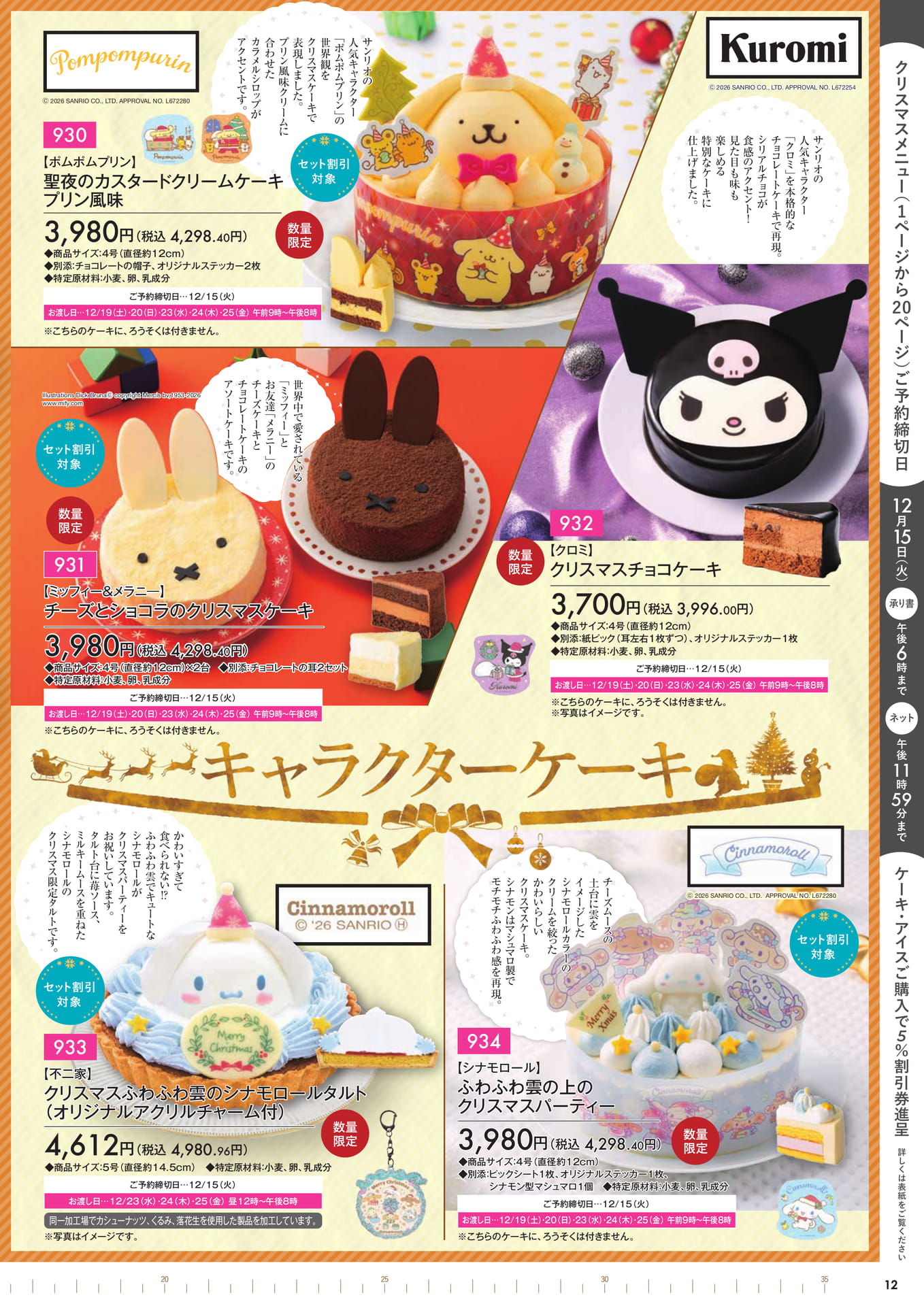 キャラクタークリスマスケーキ（13ページ目）