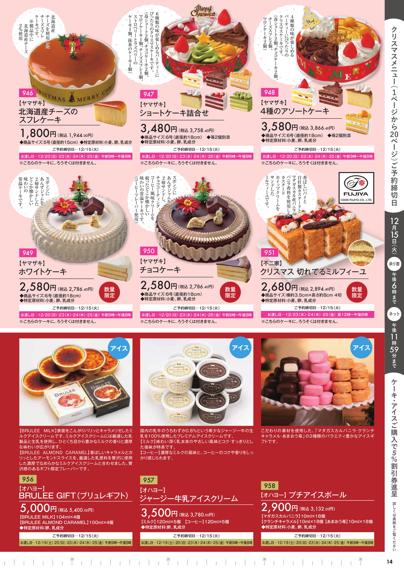 パーティー用クリスマスケーキ（15ページ目）