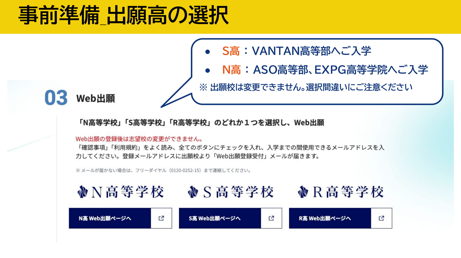 出願高の選択（21ページ目）