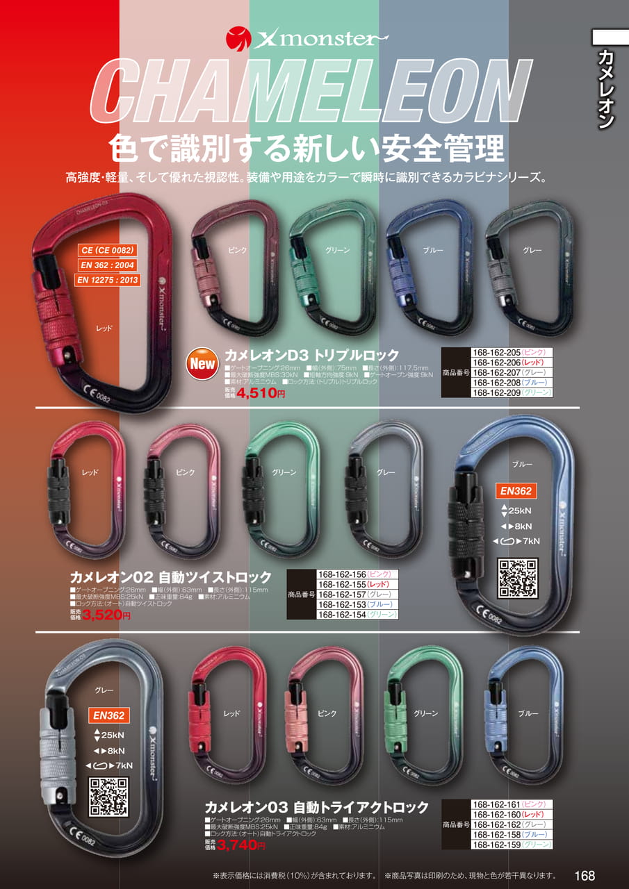 カメレオン カラビナシリーズ（170ページ目）