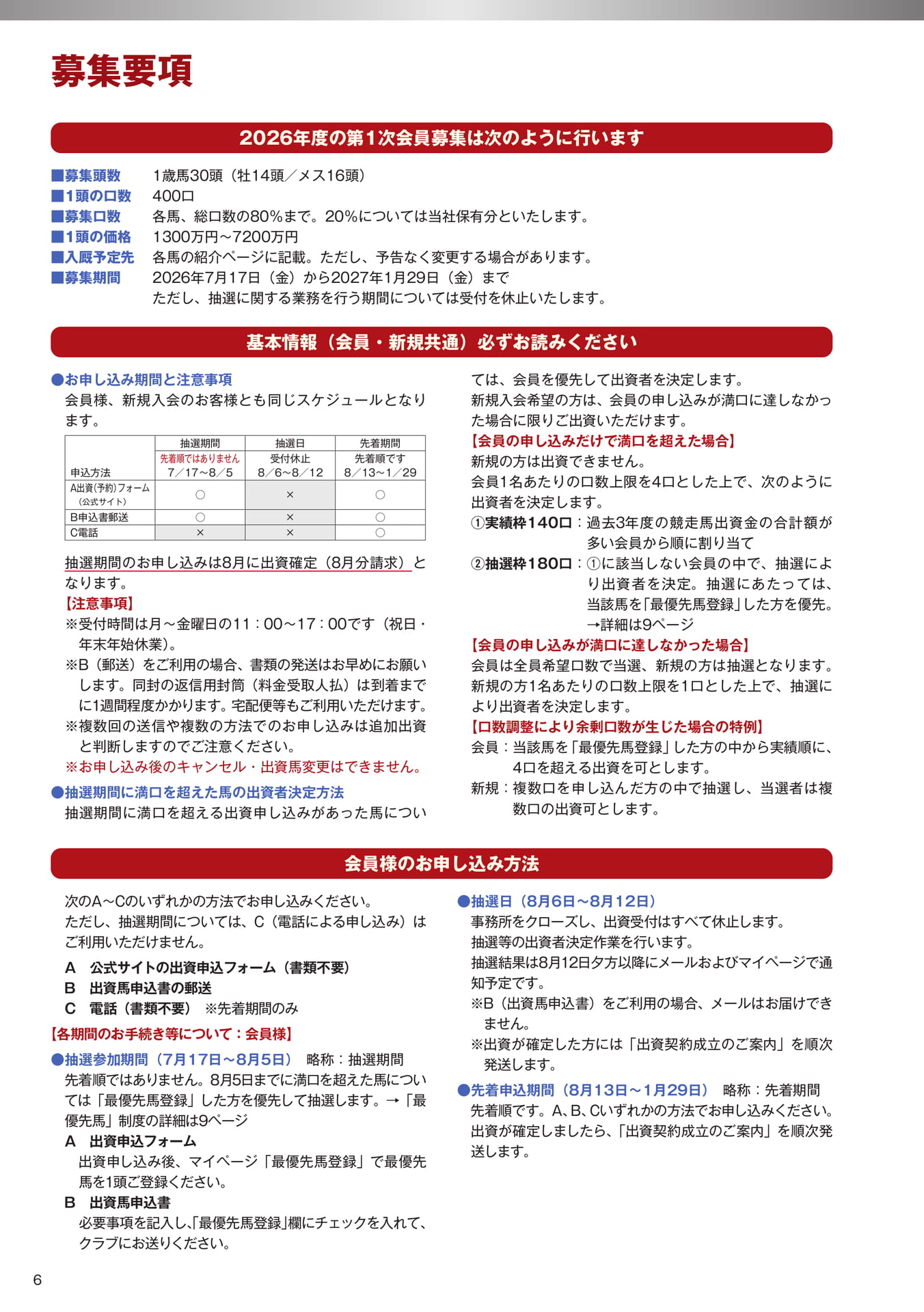 Page 06　募集要項（8ページ目）