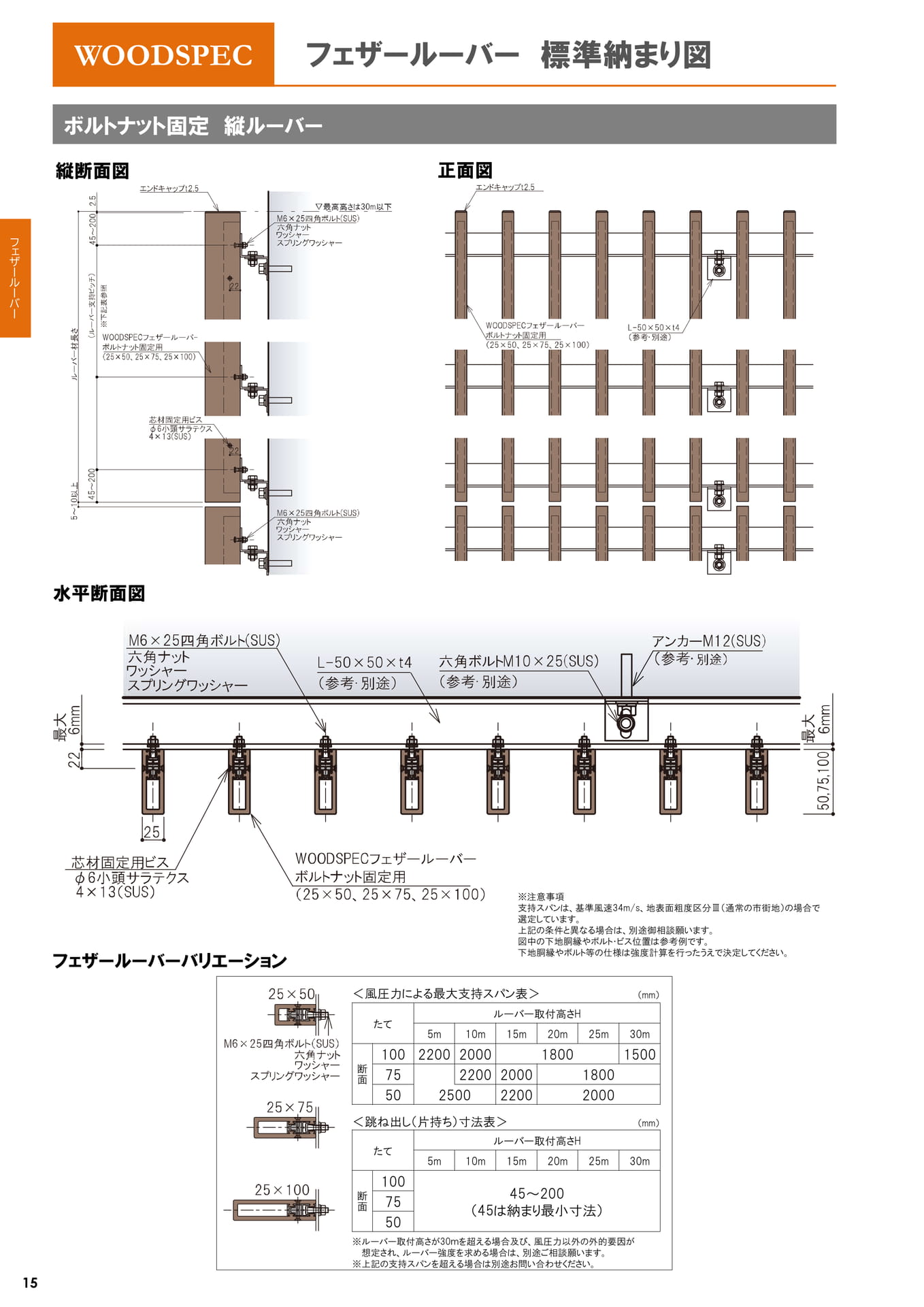 フェザールーバー 標準納まり図（16ページ目）