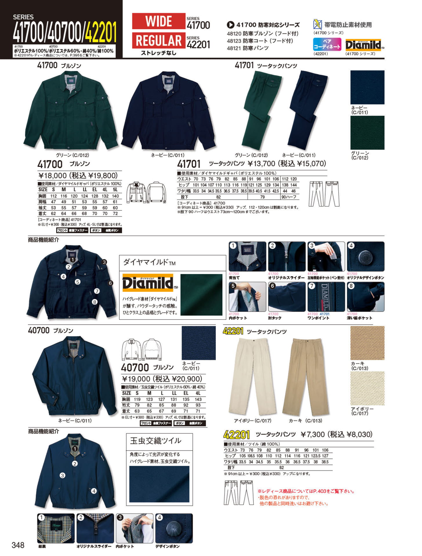 SERIES 41700 ブルゾン（348ページ目）