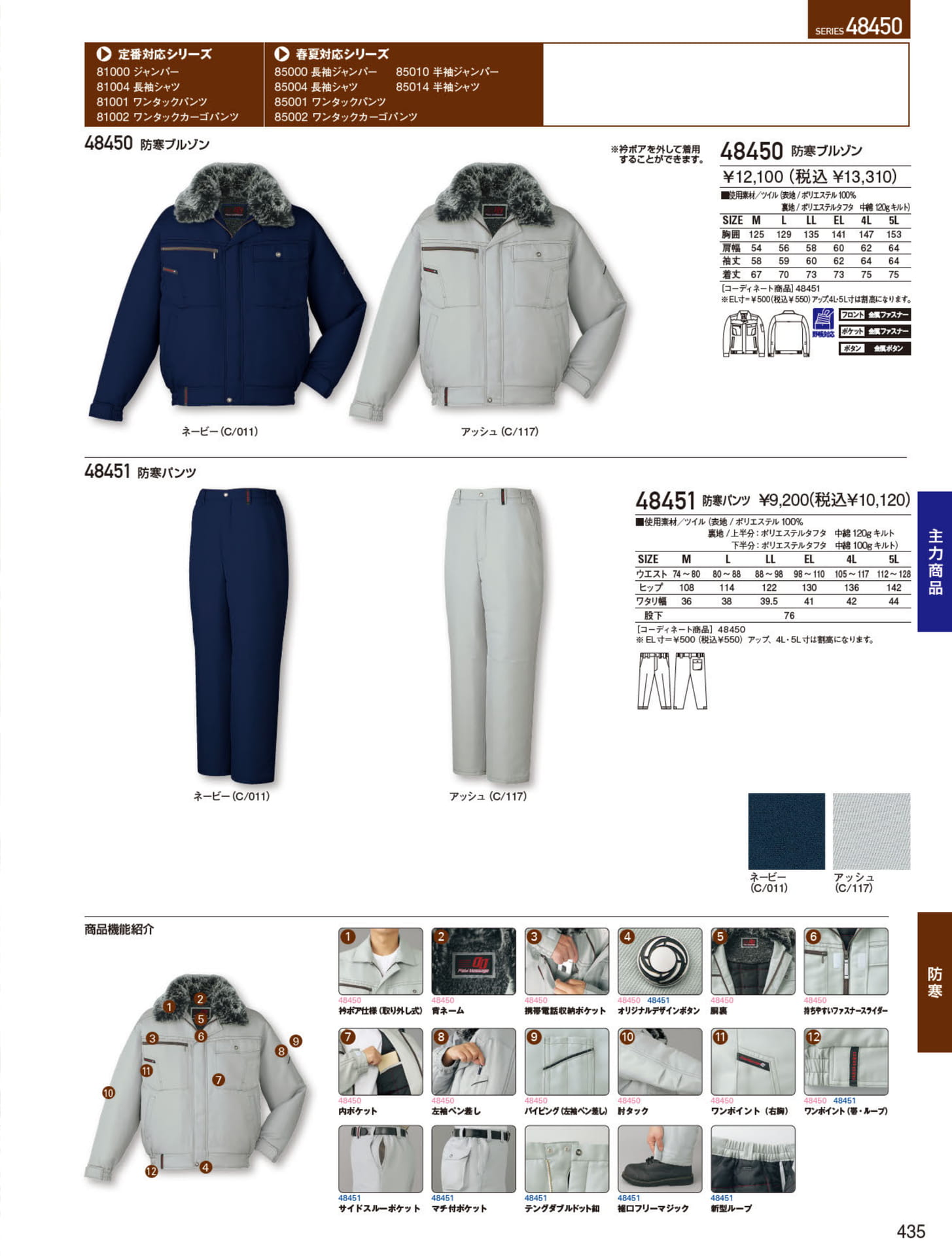 防寒ウエア（435ページ目）