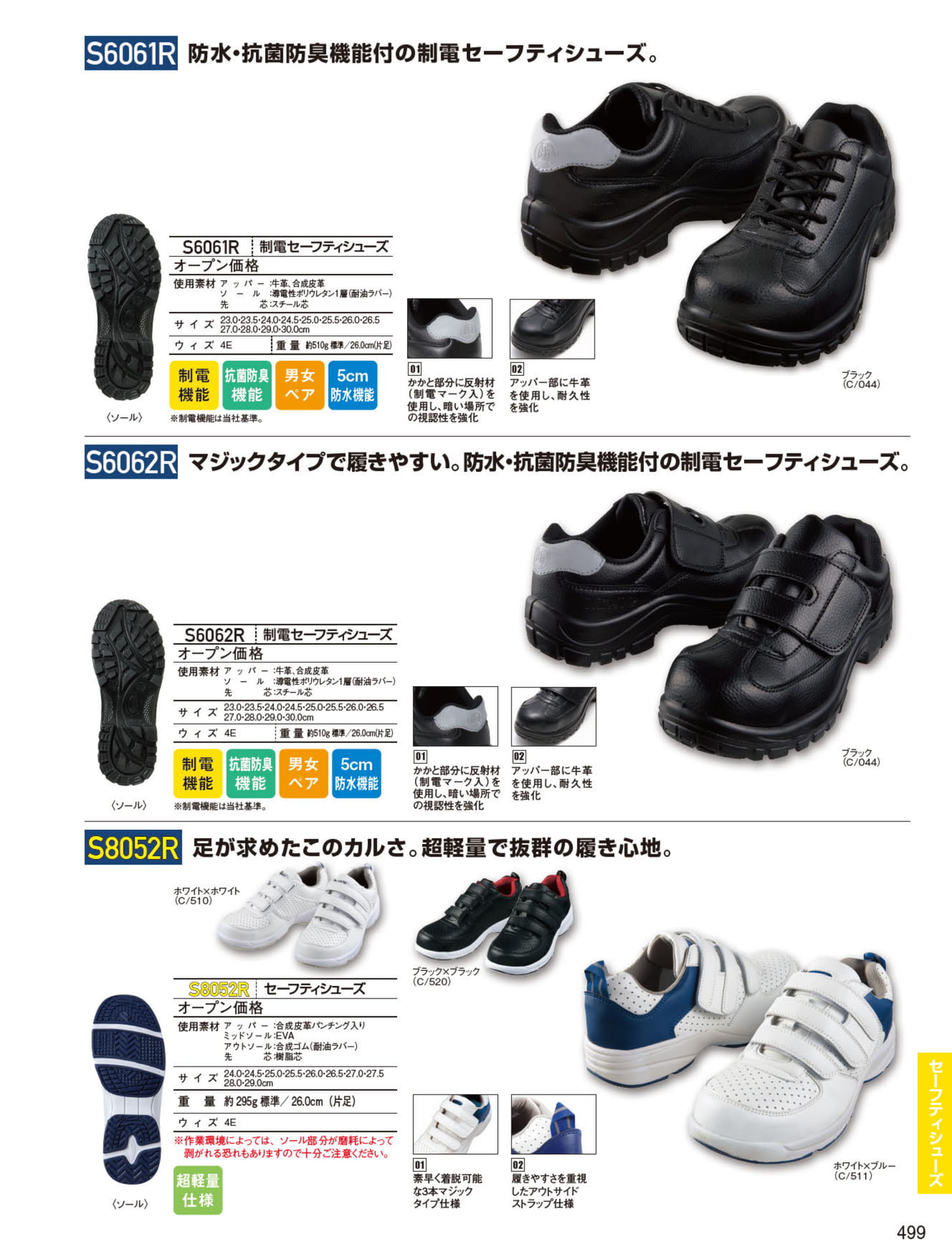 セーフティシューズ（499ページ目）