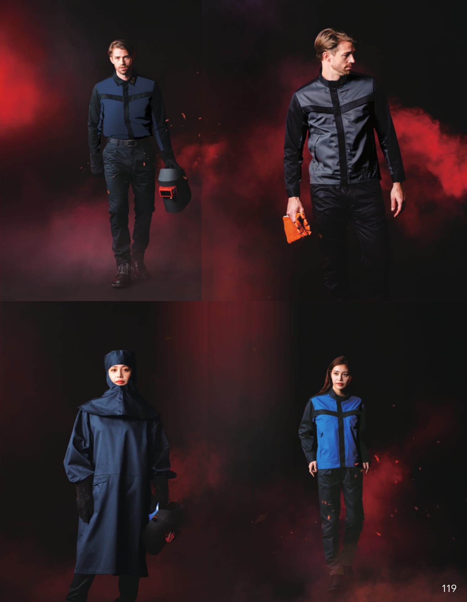 難燃・防炎作業服の着用イメージ(121ページ目)
