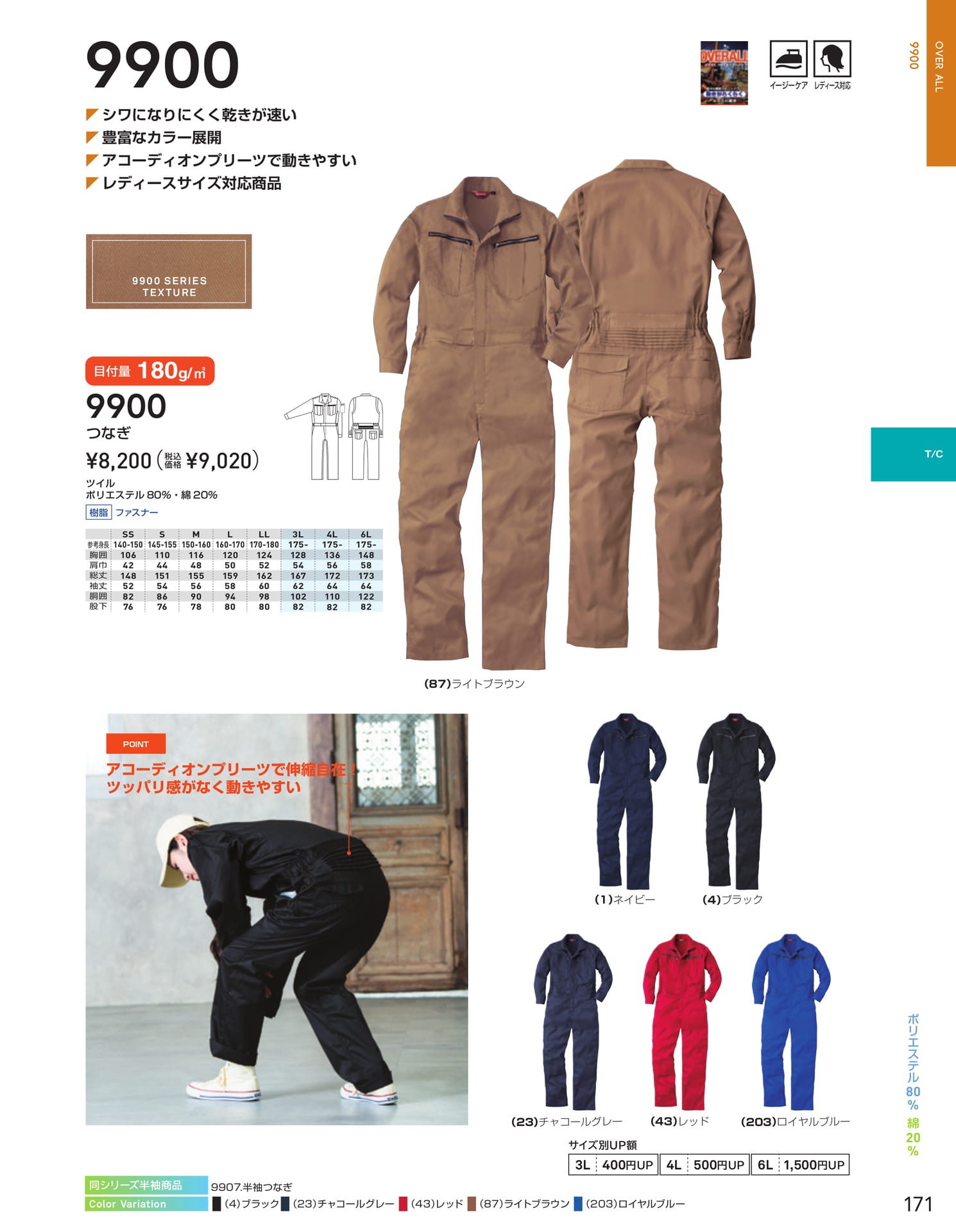 9200 T/Cつなぎ(173ページ目)