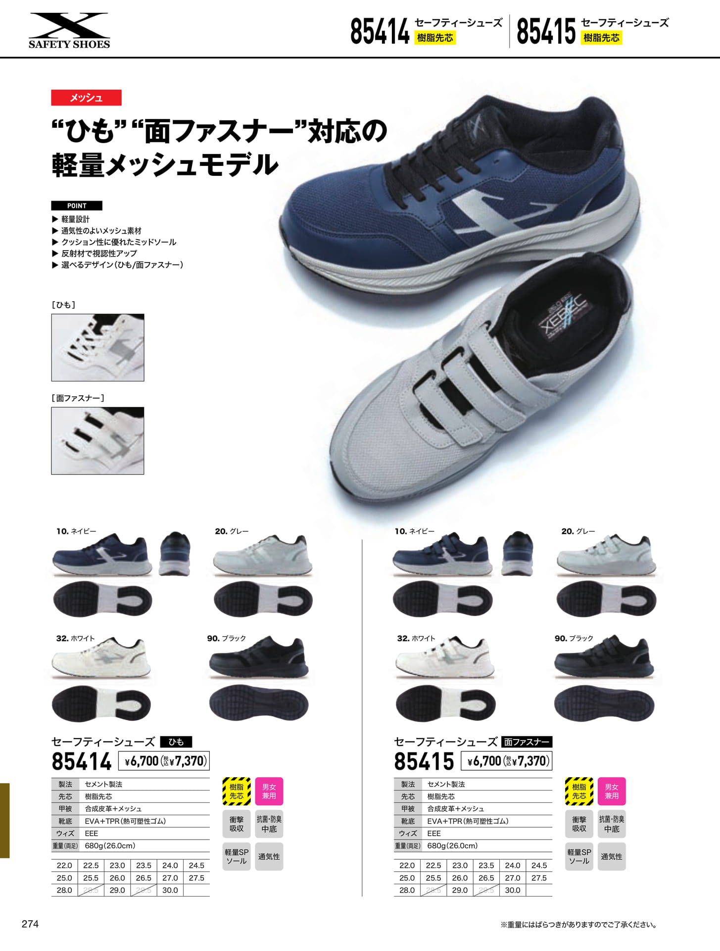 セーフティーシューズ(274ページ目)