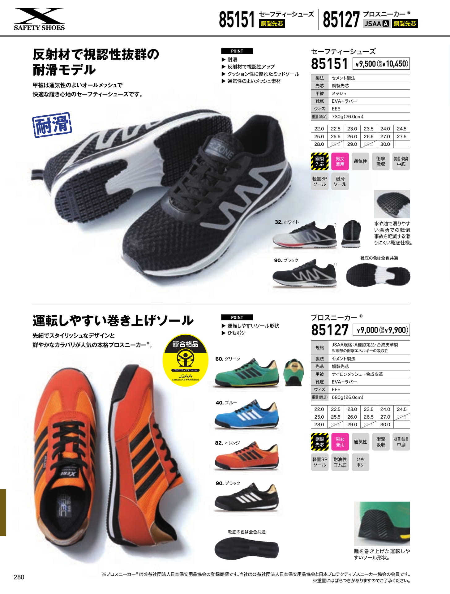 セーフティーシューズ(280ページ目)
