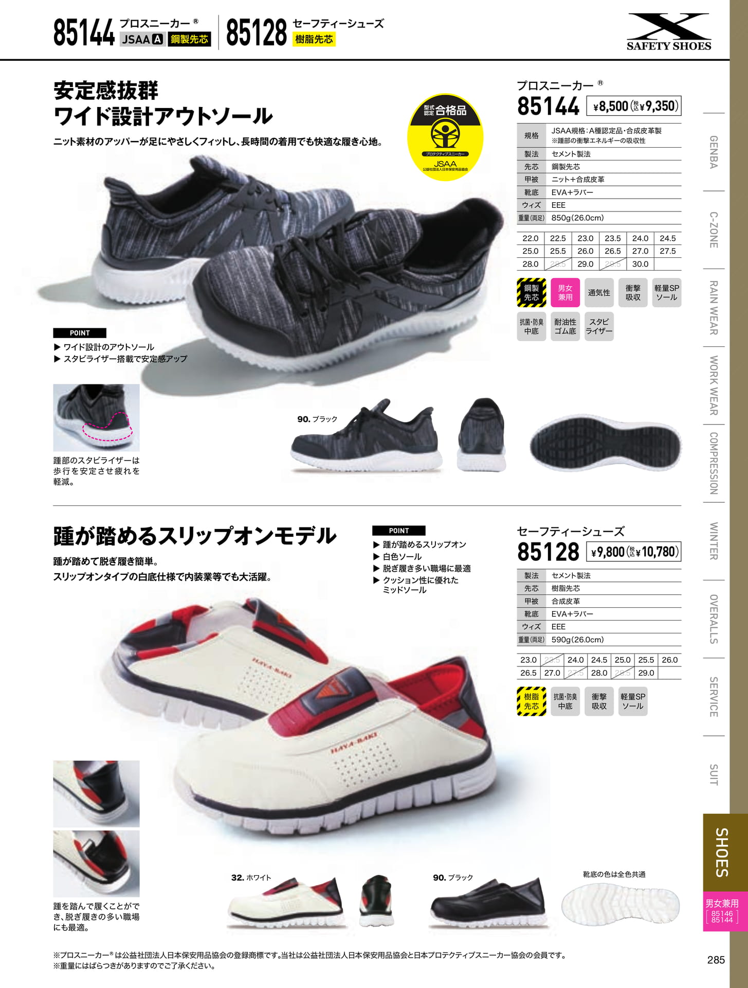 プロスニーカー(285ページ目)