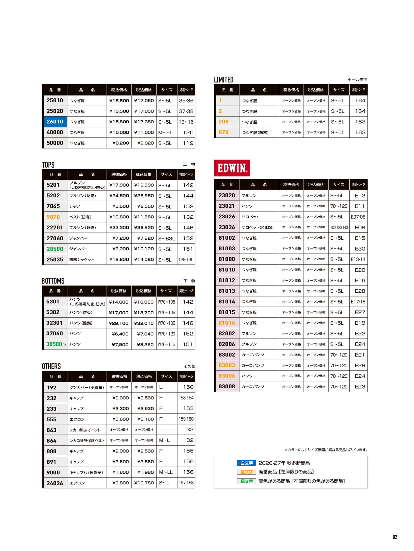 INDEX セール商品・上物・下物・その他(3ページ目)