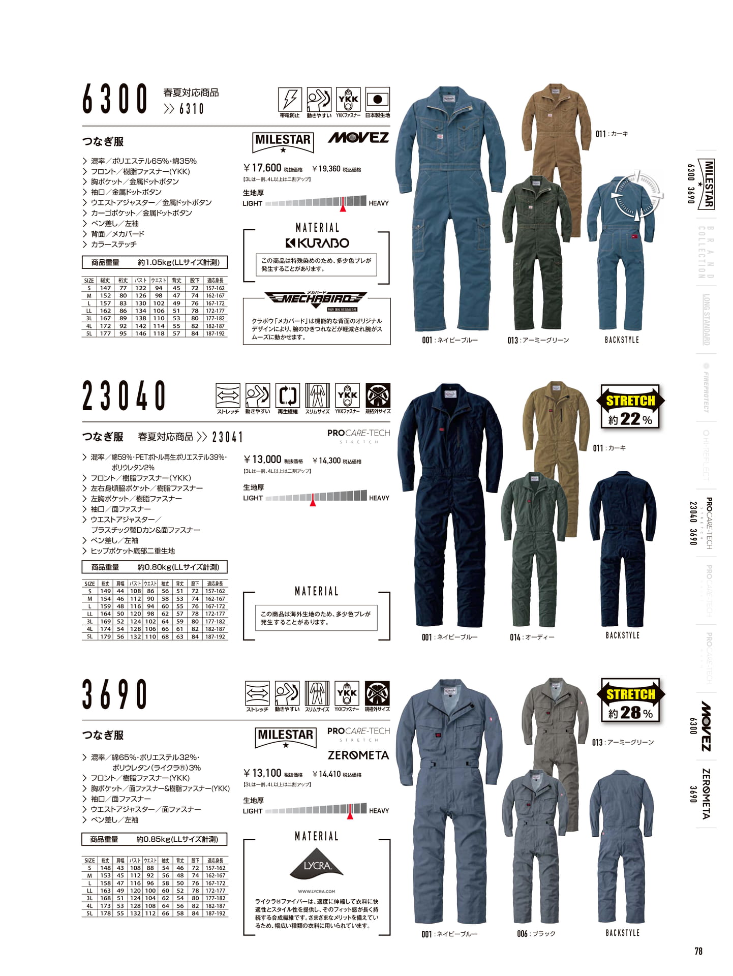 つなぎ服 6300・23040(79ページ目)