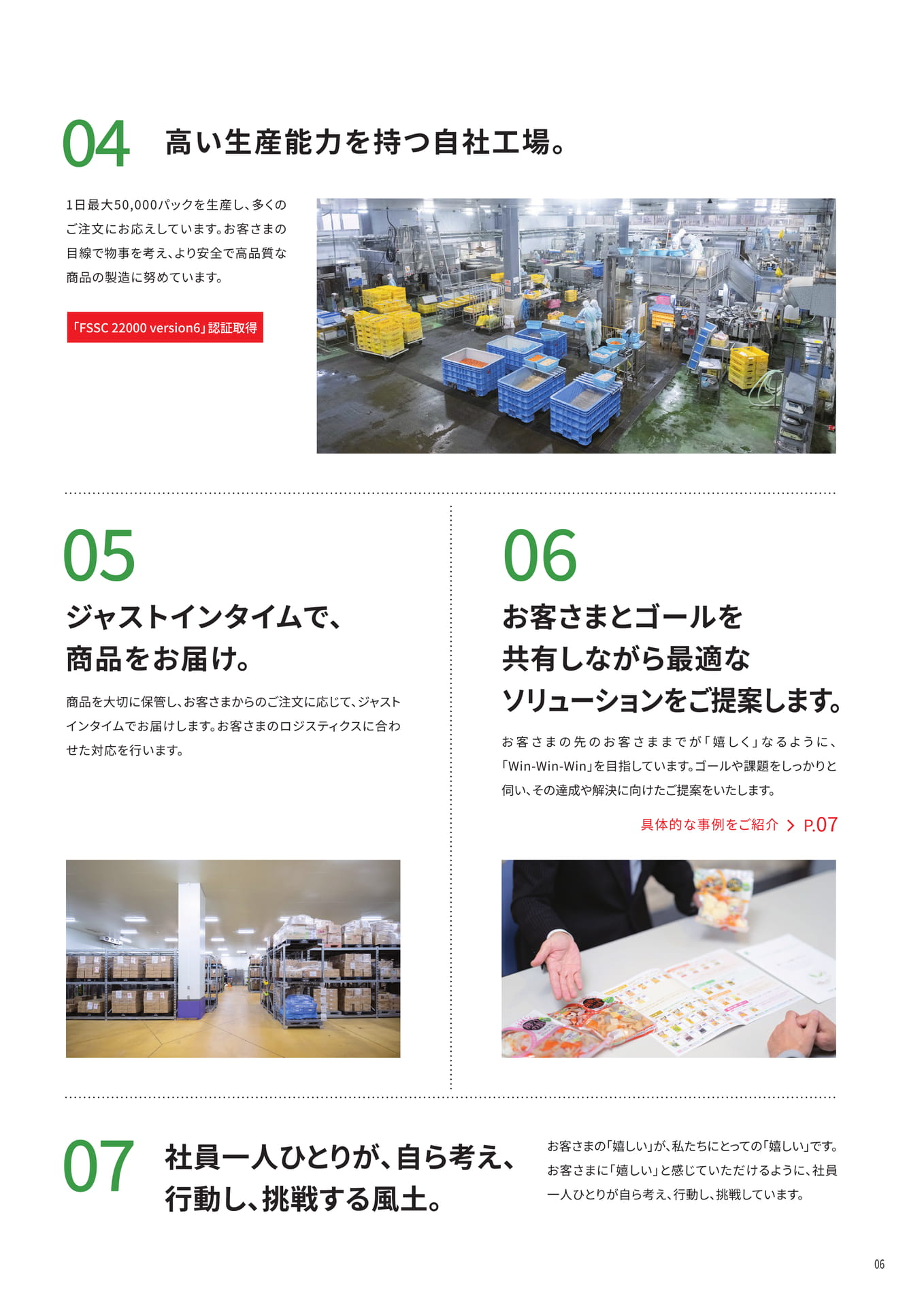 選ばれる7つの理由（続き）（7ページ目）