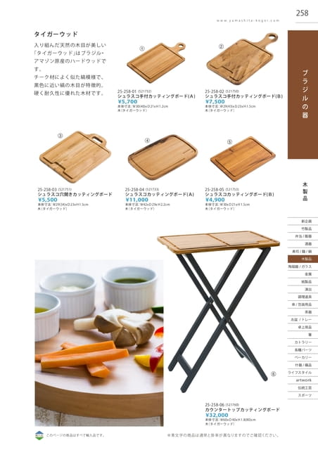 P258 木製品 - ブラジルの器(259ページ目)