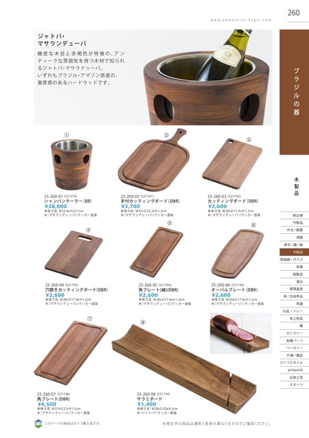 P260 木製品 - ブラジルの器(261ページ目)