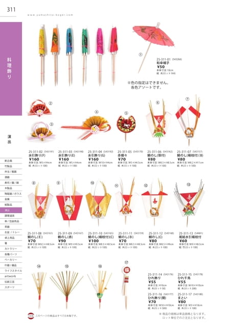 P311 演出 - 料理飾り(312ページ目)