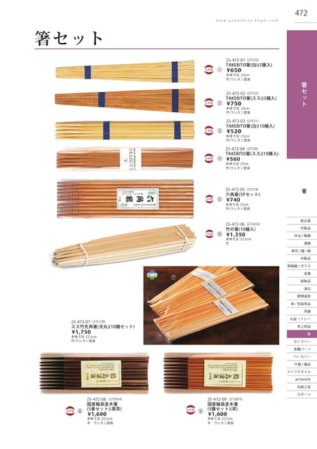 P472 箸 - 箸セット(473ページ目)