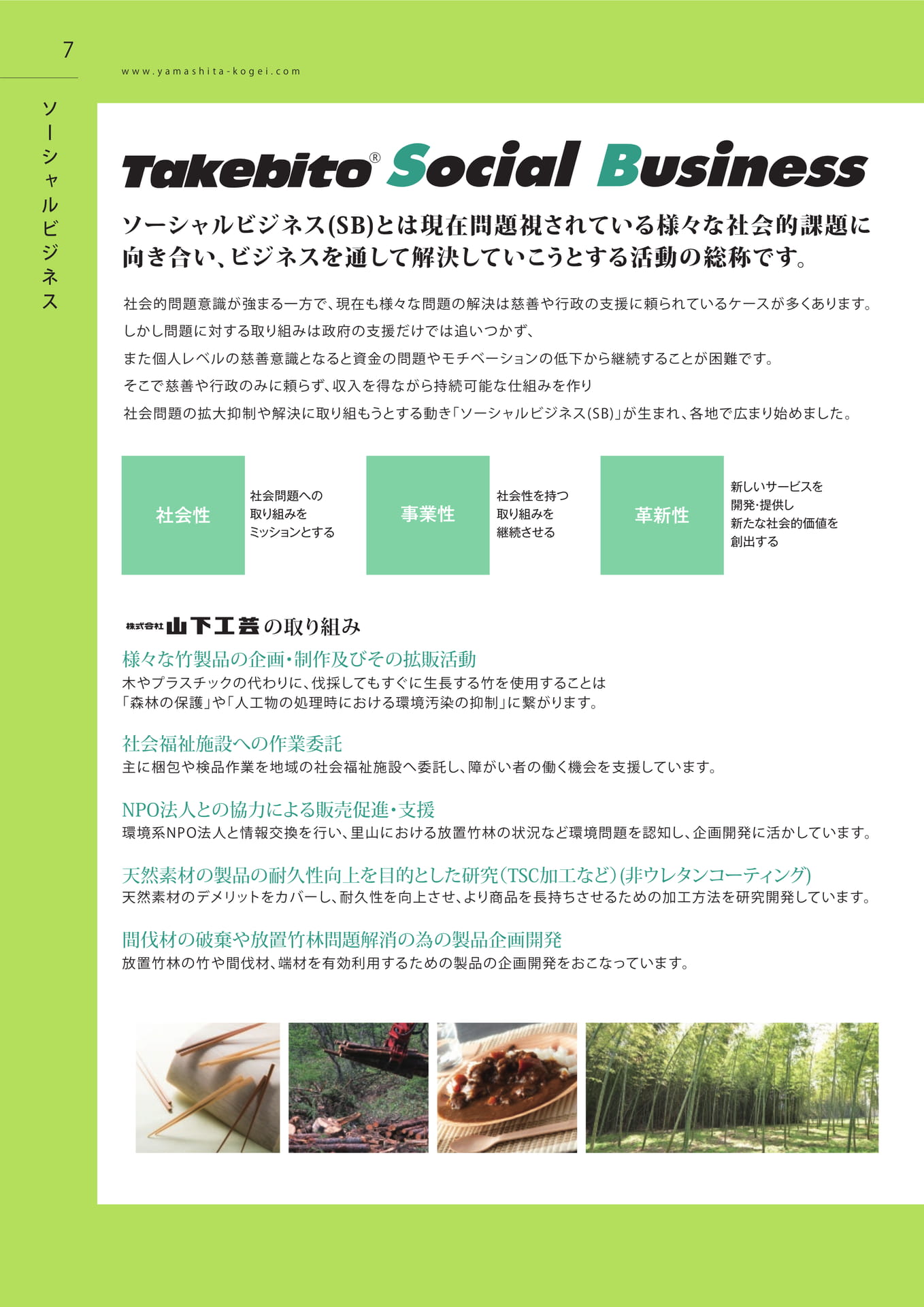 ソーシャルビジネスの取り組み（8ページ目）