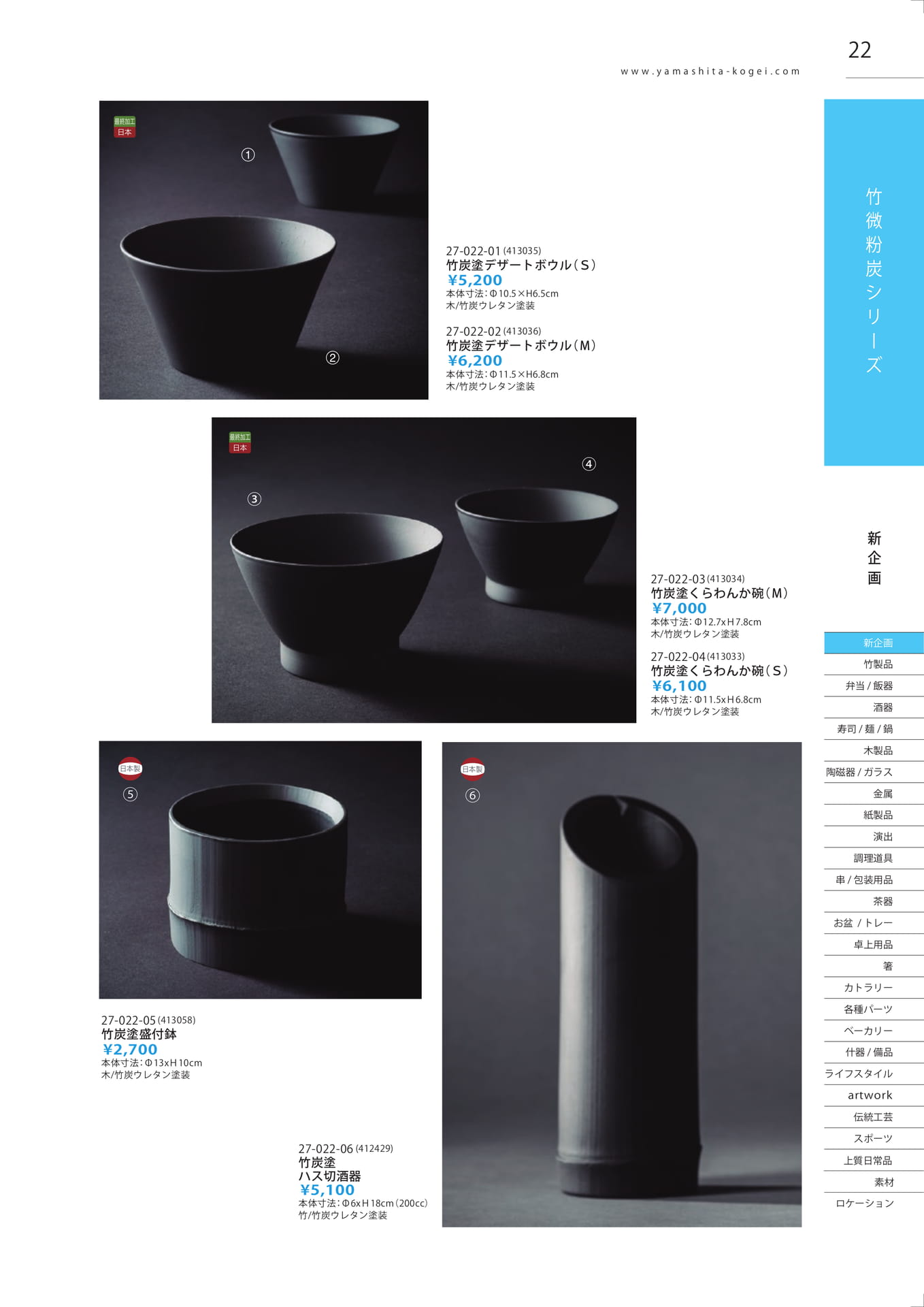 竹炭塗製品（23ページ目）
