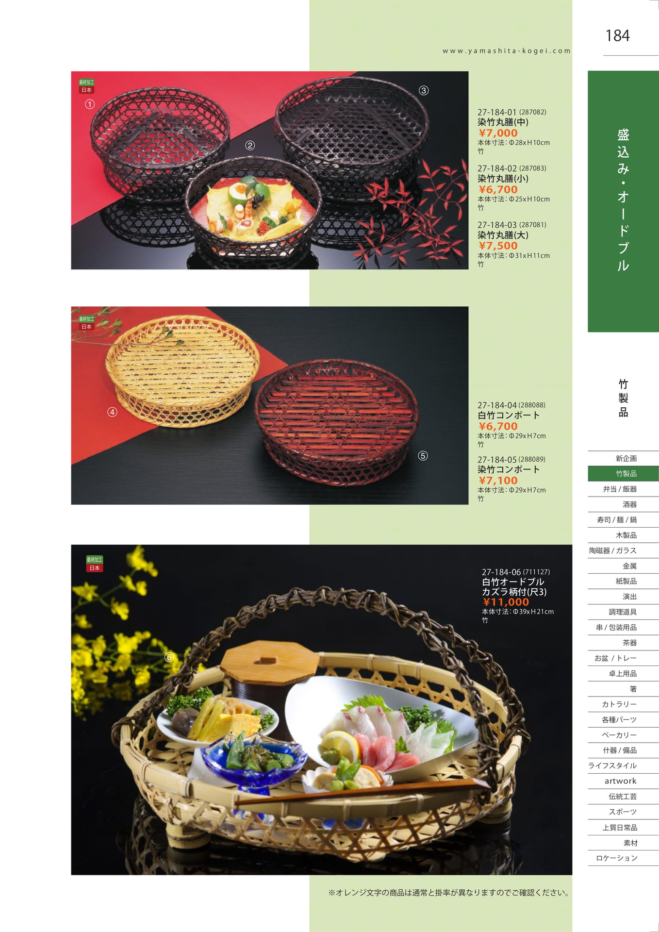 染竹丸膳・コンポート（185ページ目）