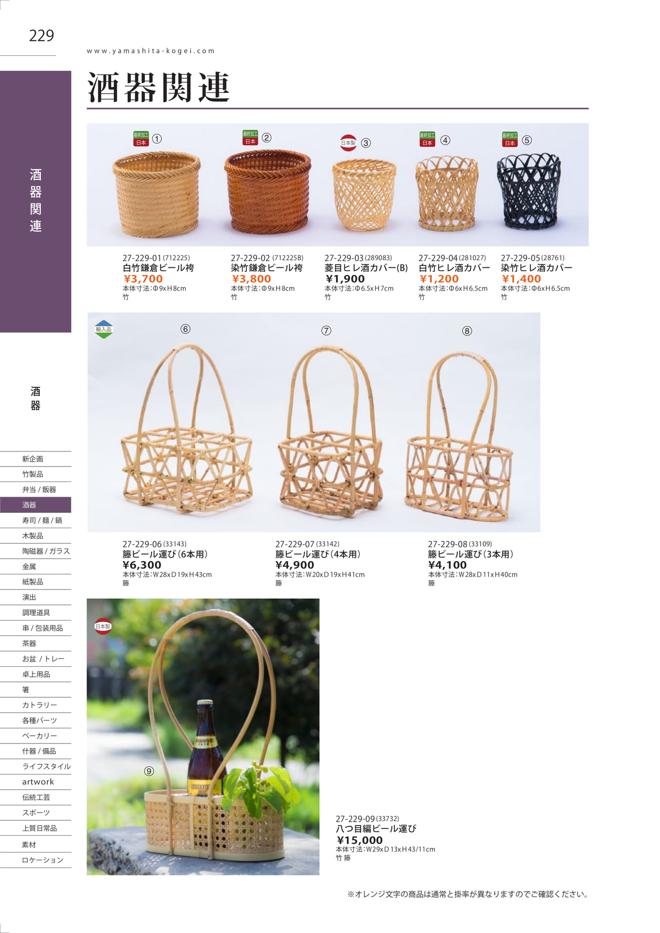 酒器関連（232ページ目）