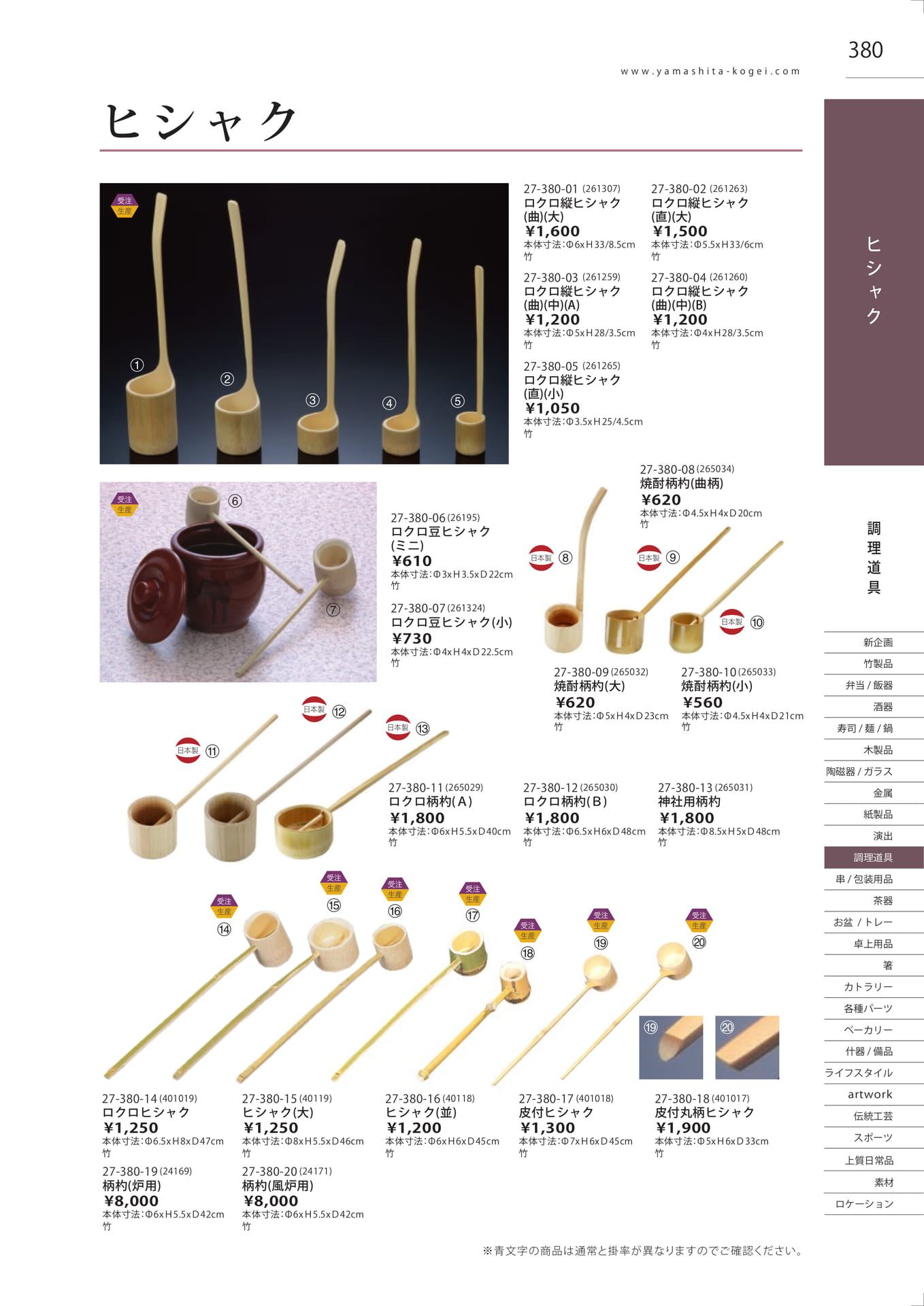 ヒシャク・柄杓（383ページ目）