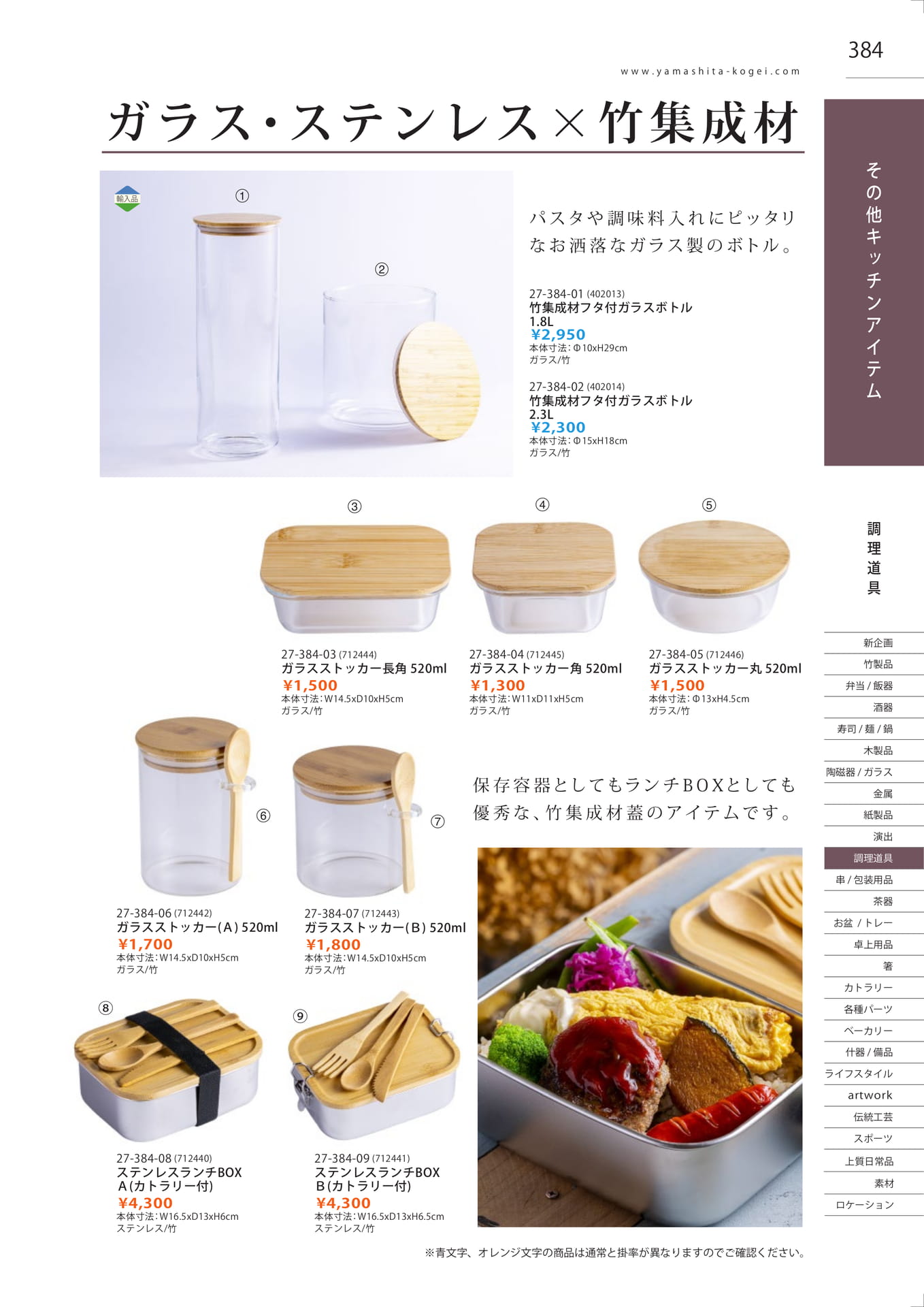 ガラスストッカー・ランチBOX（387ページ目）