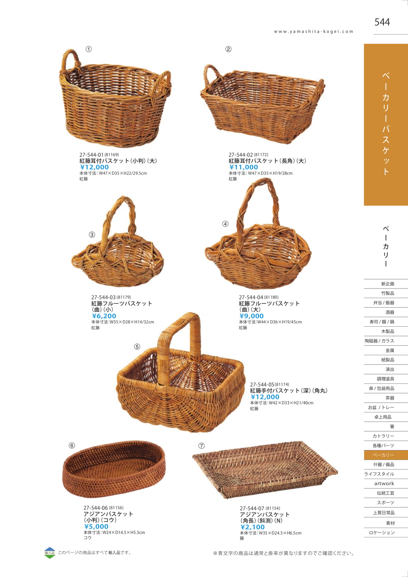 ベーカリーバスケット（551ページ目）